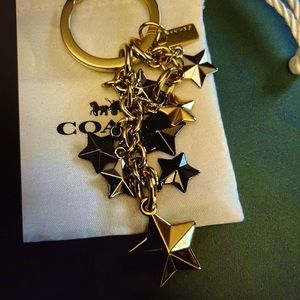 Coach Mixed Metal Stats bag charm nwot